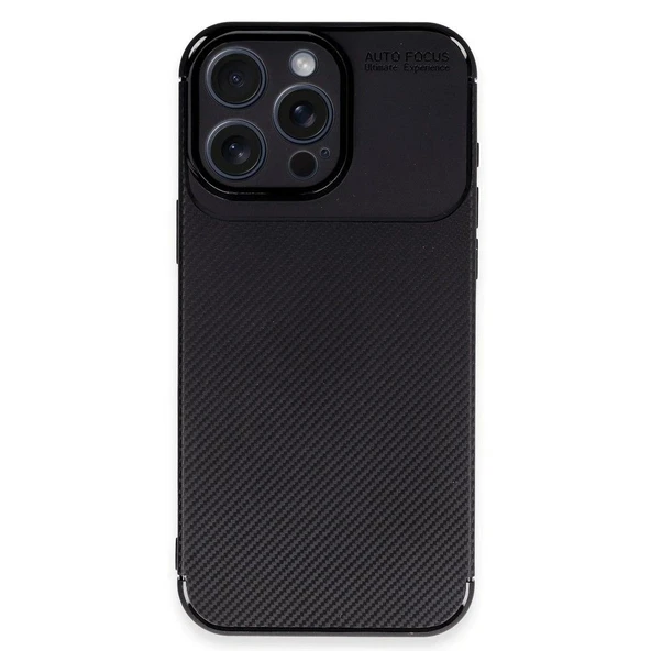 Gpack Apple iPhone 16 Pro Kılıf Negro Karbon Kamera Korumalı Silikon ürün görseli 1