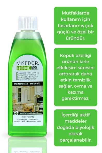 MİSEDOR Doğal Mutfak Temizleyici 400 ml - Resim 4