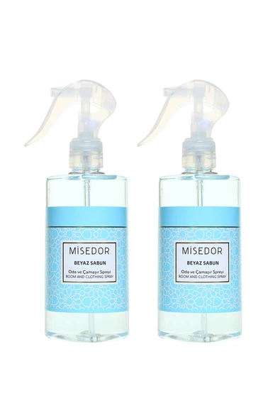 MİSEDOR 2 Li Set Beyaz Sabun Oda Kokusu 330 ml Msd825166 ürün görseli 1
