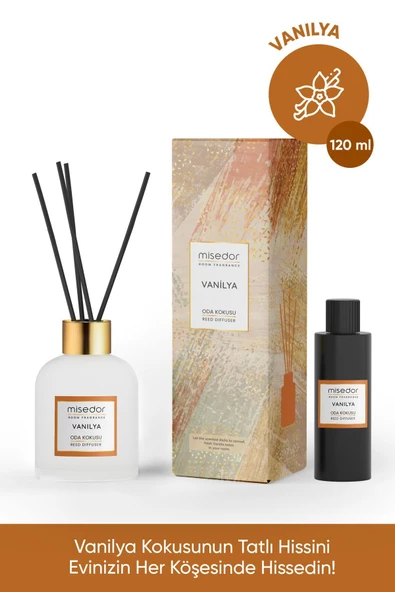 MİSEDOR Vanilya Çubuklu Oda Kokusu 120 ml - Resim 2