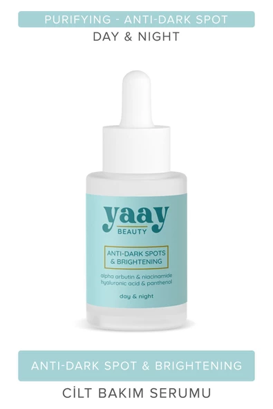 YAAY BEAUTY Anti Dark Spots & Brigtening Serum Siyah Nokta Engelleyici ve Aydınlatıcı 30 ml ürün görseli 1