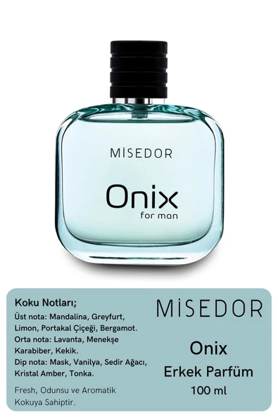 MİSEDOR Onix Edp 100 Ml Erkek Parfüm - Resim 4