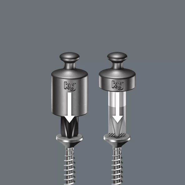 Wera 355 PZ 1x80mm Tornavida 05009310001 - Resim 6