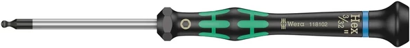 Wera 2052 Top Baş Mikro Alyan 3/32"x60mm Tornavida 05118102001 ürün görseli 1