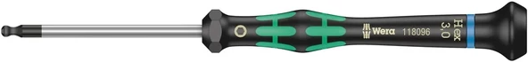Wera 2052 Top Baş Mikro Alyan 3x60mm Tornavida 05118096001 ürün görseli 1