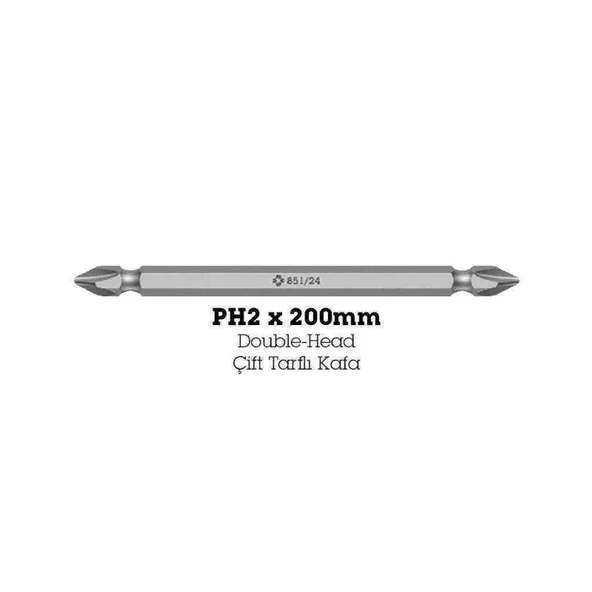 Wera 851/24 Ph/Yıldız 2x200mm Bits 05135728001 ürün görseli 1
