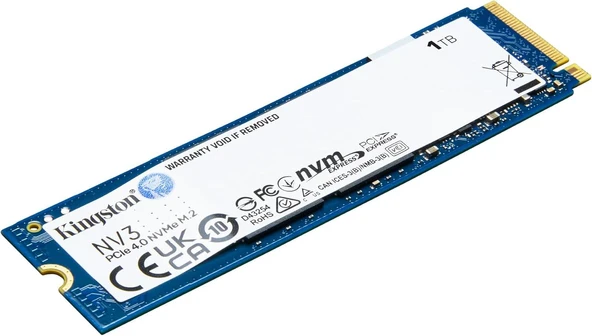 1TB KINGSTON NV3 SNV3S/1000G 6000/4000MB/S M.2 NVMe PCIe 4.0 ürün görseli 1
