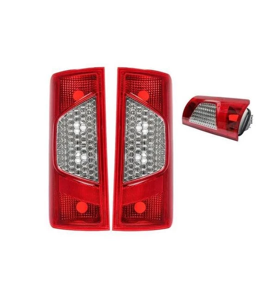 Ford Connect Uyumlu  Arka Stop Lambası Sag+sol Takım 2009--2013 Duysuz Uyumlu 610437-610438-1490 ürün görseli 1