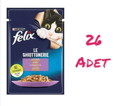 Felix Kuzu Etli Kedi Yaş Mama 85 Gr X 26 Adet ürün görseli 1