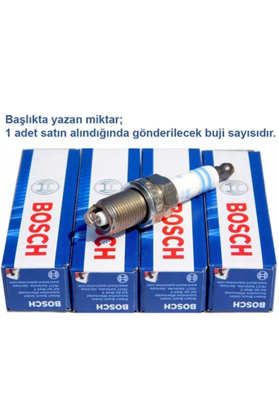 Bosch Volvo V70 2.5 1999-2000 Lpg Bujisi 5 Adet ürün görseli 1