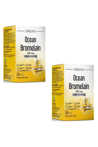 Ocean Bromelain 30 Kapsül x 2 Adet ürün görseli 1