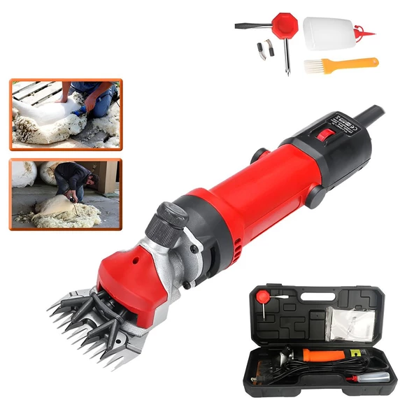 Prohummer PH-EA018 Koyun Keçi Kırkma Makinesi (Kırmızı) ürün görseli 1