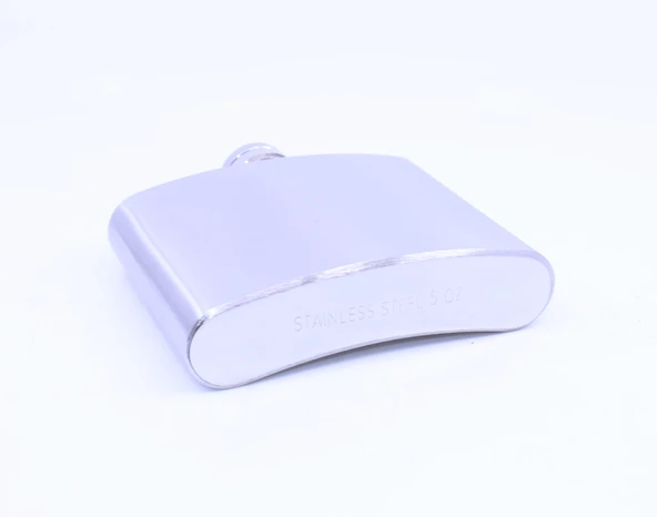 Mat Krom Cep Matarası-Flask 5 OZ - Resim 5