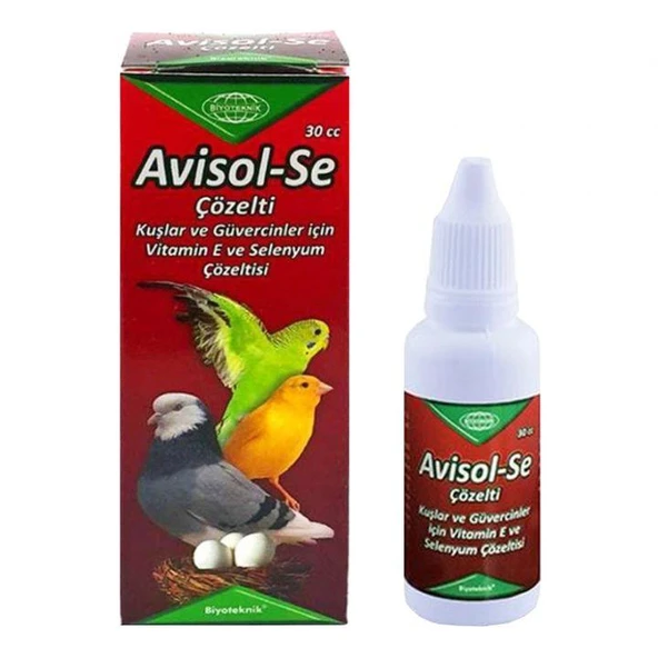 Biyoteknik Avi-sol-SE Kuş Vitamin 30 cc 1 Adet ürün görseli 1