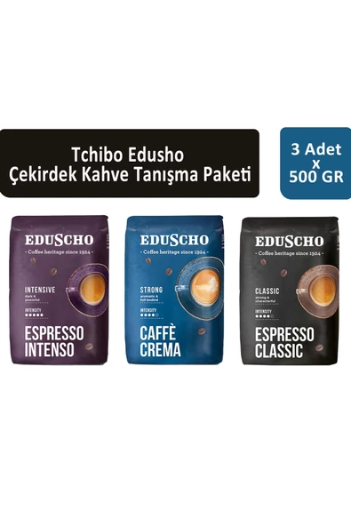 Tchibo Eduscho Çekirdek Kahve Tanışma Paketi 500 gr x 3 Adet ürün görseli 1