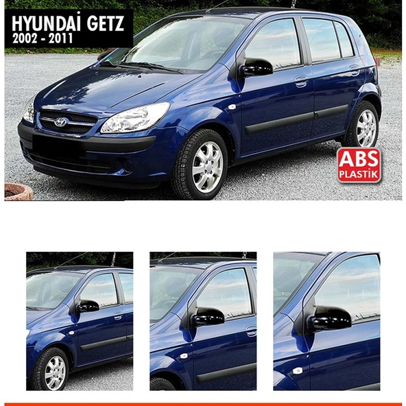 HYUNDAİ GETZ UYUMLU PARLAK SİYAH BATMAN AYNA KAPAĞI ürün görseli 1
