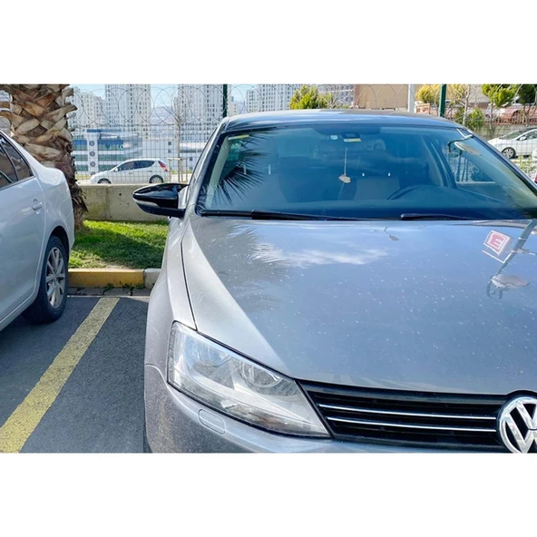 VW JETTA 2011-2018 UYUMLU PARLAK SİYAH BATMAN AYNA KAPAĞI ürün görseli 1