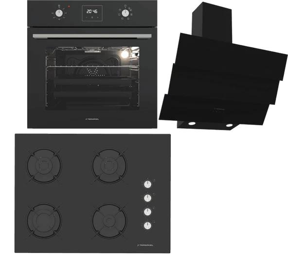 Termikel Ankastre Set (BO O64D5C B + BH P7144C B + CH S6532C BB) ürün görseli 1