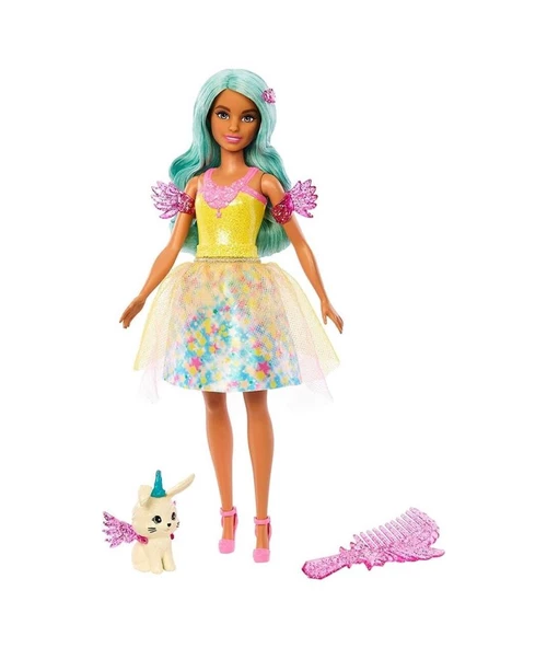 Barbie A Touch Of Magic Kumral HLC34 HLC36 Lisanslı Ürün ürün görseli 1