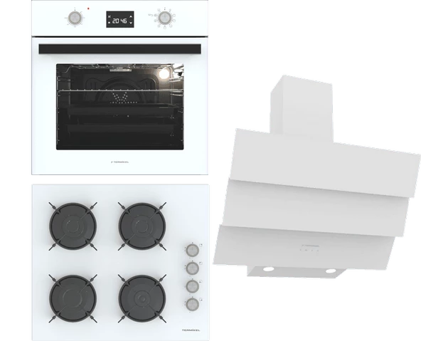 Termikel Ankastre Set (BO O6555C W + BH P6144C W + CH S6532C WW) ürün görseli 1