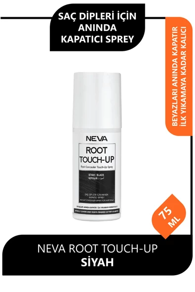 Neva Saç Dipleri Için Anında Kapatıcı Sprey 75 ml - Siyah ürün görseli 1