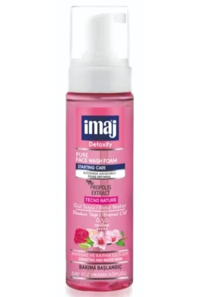 İmaj Badem Yağlı & Gülsuyu Özlü Yüz Yıkama Köpüğü 200 Ml. ürün görseli 1