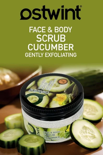 Scrub Salatalık Cucumber Özlü Vücut Peelingi 300 ml - Resim 4