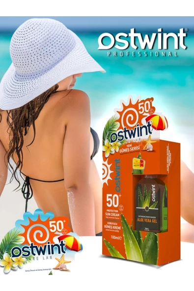 Spf 50+ Güneş Kremi 100 Ml E Vitaminli + Aloe Vera Jel 100 Ml ürün görseli 1