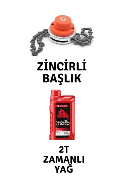 Rapco Zincirli Canavar Başlık ve Petrol Ofisi Maximoto 2T Zamanlı Yağ ürün görseli 1