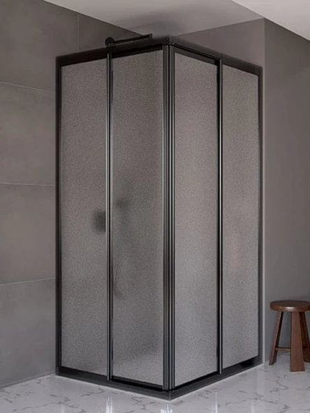 80x80 SİYAH TEKNESİZ DUŞAKABİN ND424 ürün görseli 1