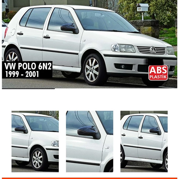 VW POLO 6N2 UYUMLU PARLAK SİYAH BATMAN AYNA KAPAĞI ürün görseli 1
