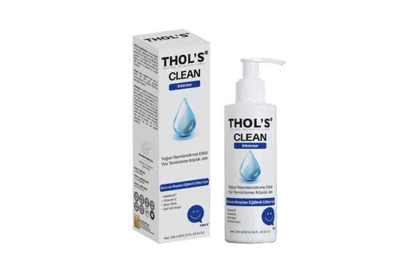 THOL'S CLEAN Intense (TB3) Yüz Temizleme Köpük Jeli  - 200 ml  Kuru ve Atopiye Eğilimli Ciltler İçin Yoğun Nemlendirme Etkili Yüz Temizleme Köpük Jeli ürün görseli 1