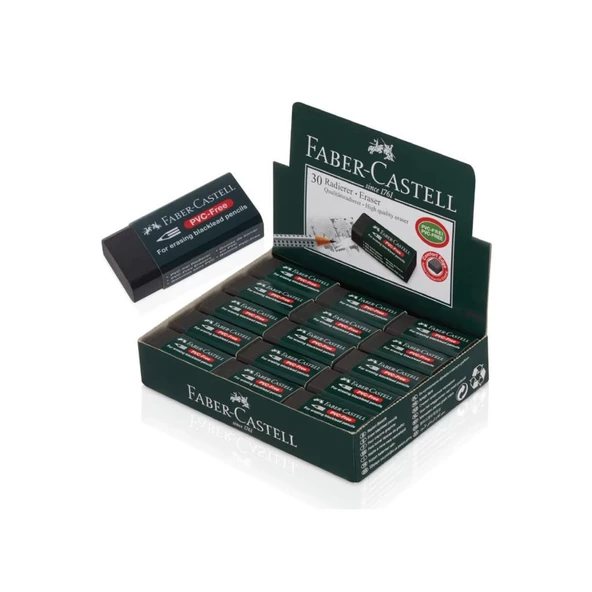 Faber Castell Silgi 7089/30 Siyah 30'Lu 5130188930000 ürün görseli 1