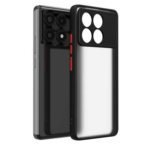 Xiaomi Poco X6 Pro Kılıf Mat Yüzey Kamera Korumalı Silikon ürün görseli 1