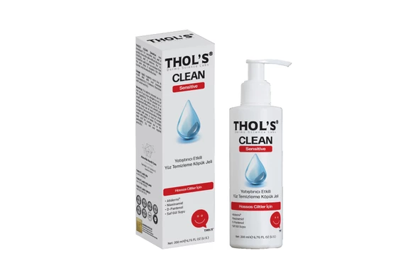 THOL'S CLEAN Sensitive (TB5) Yüz Temizleme Köpük Jeli  - 200 ml   Hassas Ciltler İçin Yatıştırıcı Etkili Yüz Temizleme Köpük Jeli ürün görseli 1