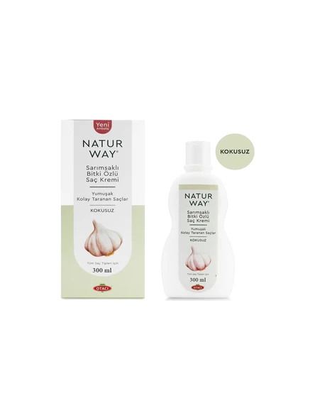 Otacı Naturway Sarımsaklı Bitki Özlü Saç Kremi 300 ml ürün görseli 1