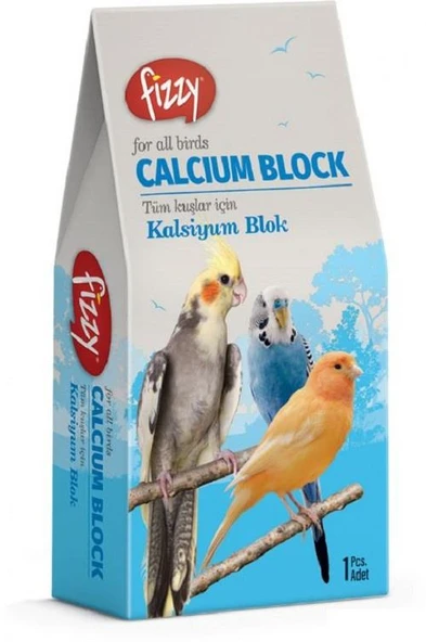 Fizzy Kuşlar İçin Kalsiyum Blok (Gaga Taşı) 1 Adet ürün görseli 1