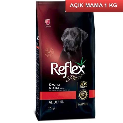 Reflex Plus Kısırlaştırılmış Köpek ve Light Kilo Kontrol Maması 1 Kg AÇIK ürün görseli 1