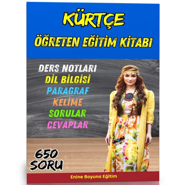 Kürtçe Öğreten Eğitim Kitabı ürün görseli 1