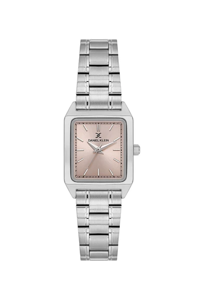 DANIEL KLEIN DKF.2315A PEMBE KADRANLI KÖŞELİ KADIN KOL SAATİ ürün görseli 1