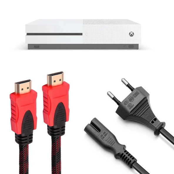 Xbox One S Güç Kablosu ve Örgülü Hdmi Kablo Set Xbox Aksesuar ürün görseli 1