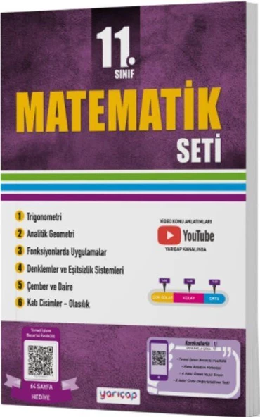 11. Sınıf Matematik Seti Yarı Çap Yayınları ürün görseli 1