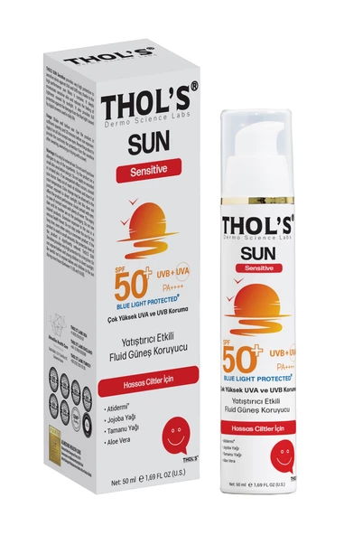 THOL'S SUN Sensitive (TB15)  Fluid  Güneş Koruyucu - 50 ml  Hassas Ciltler İçin Yatıştırıcı Etkili Fluid Güneş Koruyucu ürün görseli 1