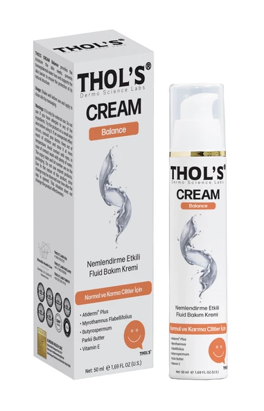 THOL'S CREAM Balance (TB20) Fluid  Bakım Kremi- 50 ml  Normal ve Karma Ciltler İçin Nemlendirme Etkili Fluid Bakım Kremi ürün görseli 1