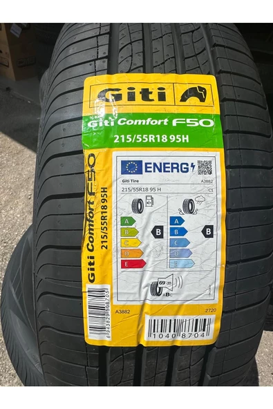 Giti 215/55 R18 95H Gıtı Comfort F50 Qr Chery Omada 5 Oem Yaz Lastiği 2025 Üretim ürün görseli 1