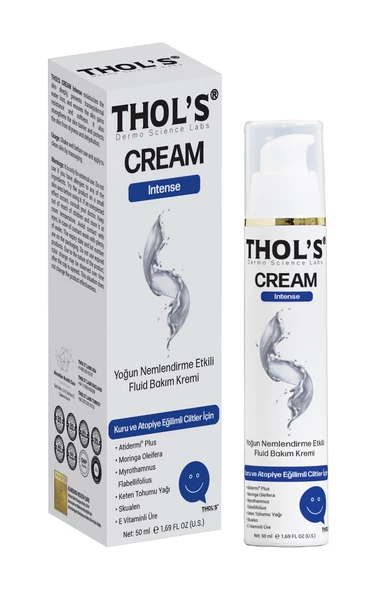 THOL'S CREAM Intense (TB21) Fluid  Bakım Kremi- 50 ml  Kuru ve Atopiye Eğilimli Ciltler İçin Yoğun Nemlendirme Etkili Fluid Bakım Kremi ürün görseli 1