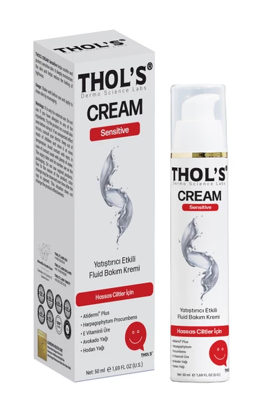 THOL'S CREAM Sensitive  (TB23) Fluid  Bakım Kremi- 50 ml  Hassas Ciltler İçin Yatıştırıcı Etkili Fluid Bakım Kremi ürün görseli 1
