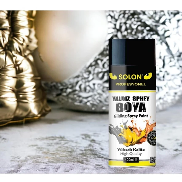 Altın Yaldız Sprey Boya 400 Ml. - Resim 4