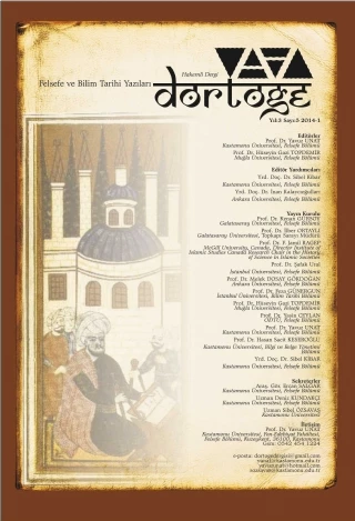 Dörtöğe Felsefe ve Bilim Tarihi Yazıları Hakemli Dergi Yıl:3 Sayı:5 ürün görseli 1