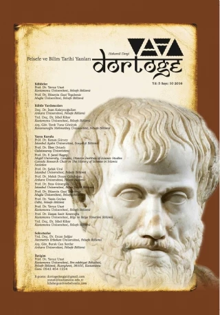 Dörtöğe Felsefe ve Bilim Tarihi Yazıları Hakemli Dergi Yıl:5 Sayı:10 ürün görseli 1